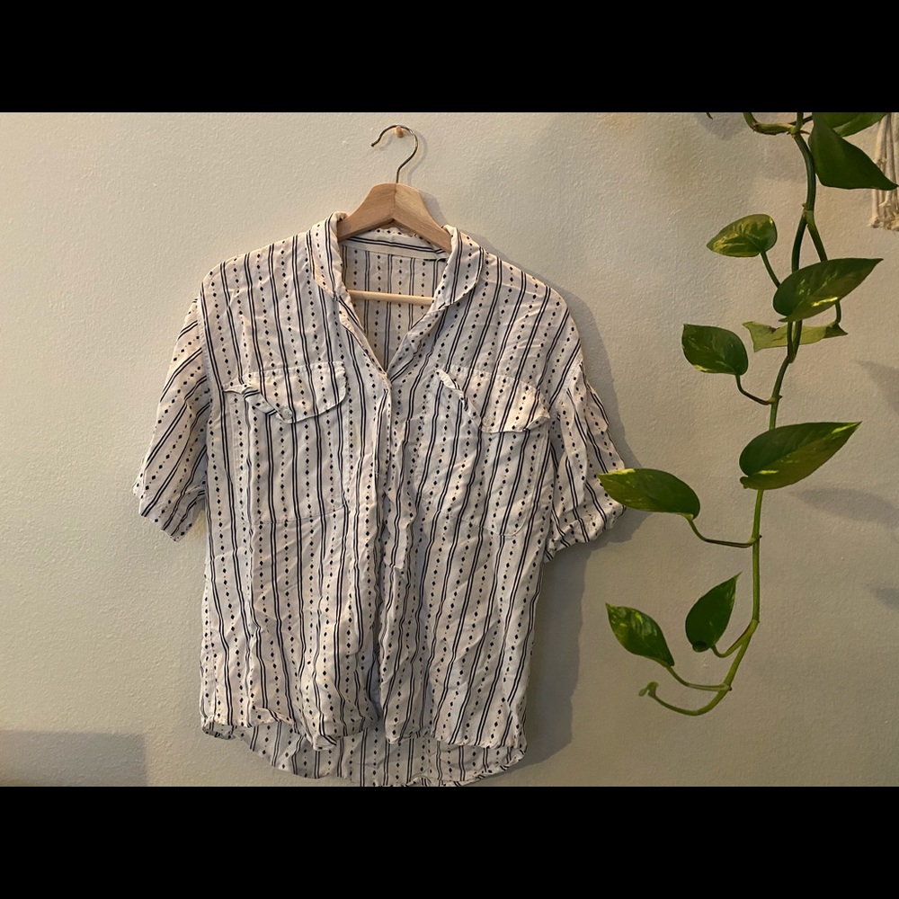 Vintage patterned button-up